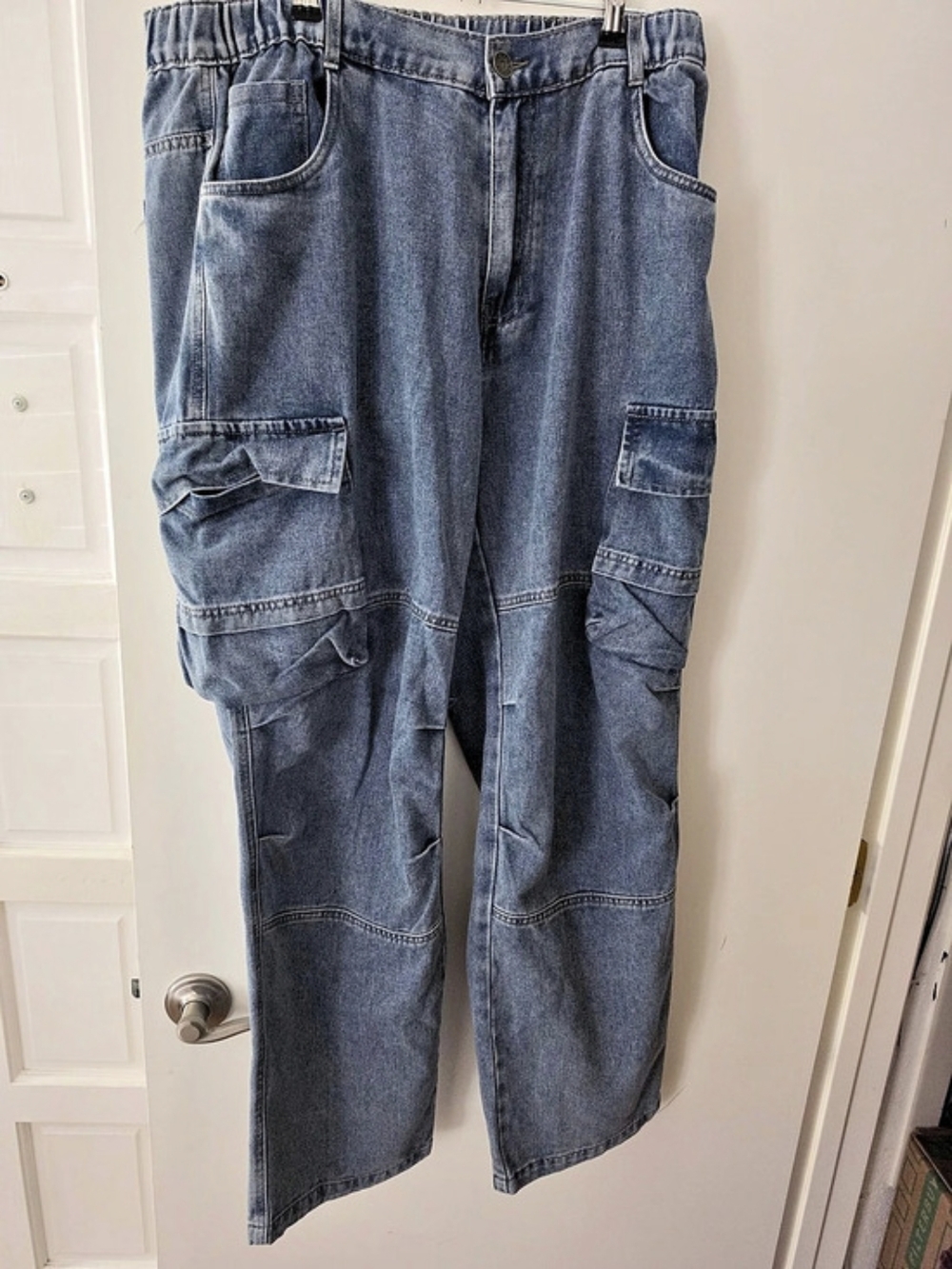 Blue Cargo Pants Size XXL Like New